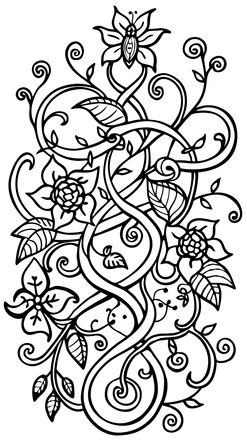 tangled coloring page